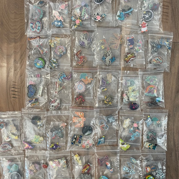 Set of 107 Destination Imagination Collectible Pins - Will Sell Separately